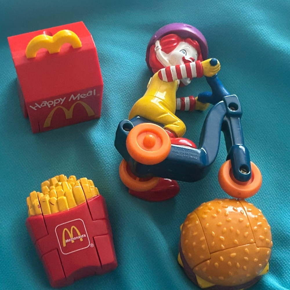 Vintage Baby Ronald McDonald fast-food toys